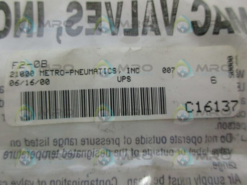 MAC VALVES F2-0B VALVE REPAIR KIT  NSMP