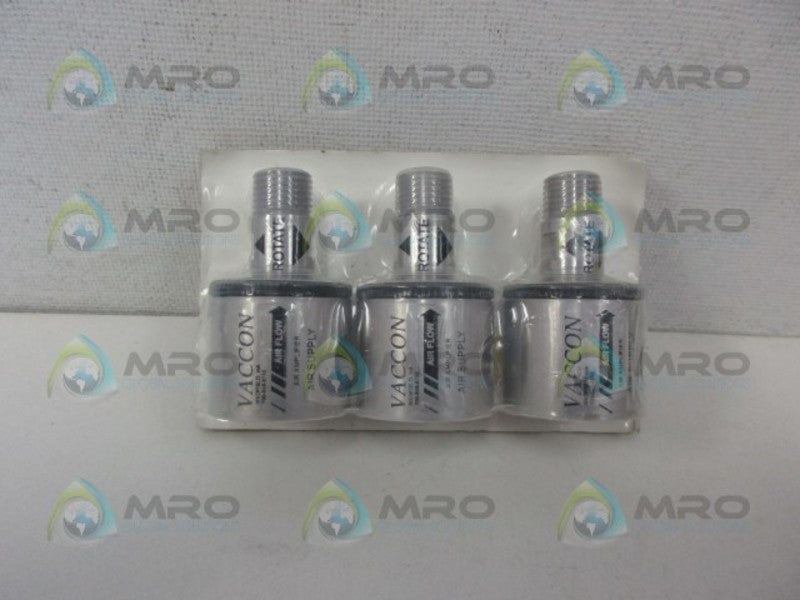 VACCON 800-848-8788 (PKG OF 3) AIR AMPLIFIER *NEW IN ORIGINAL PACKAGE*