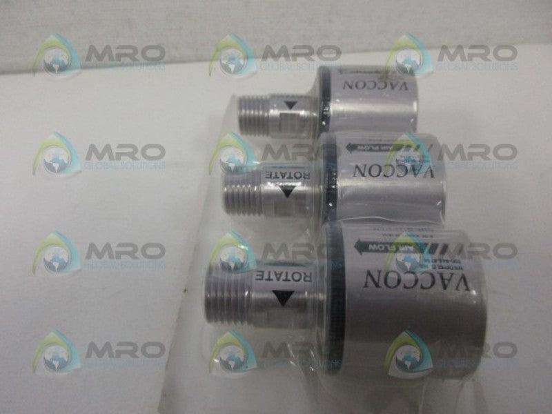 VACCON 800-848-8788 (PKG OF 3) AIR AMPLIFIER *NEW IN ORIGINAL PACKAGE*