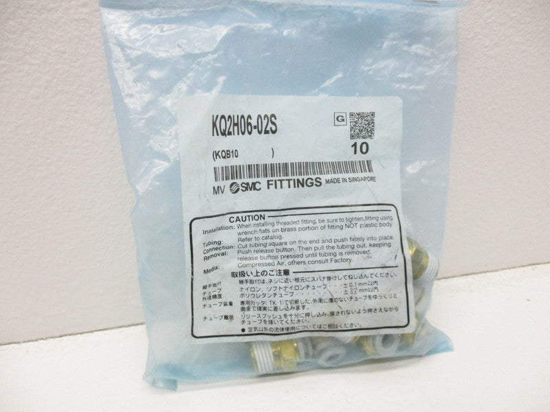 SMC KQ2H06-02S * NEW IN FACTORY BAG *