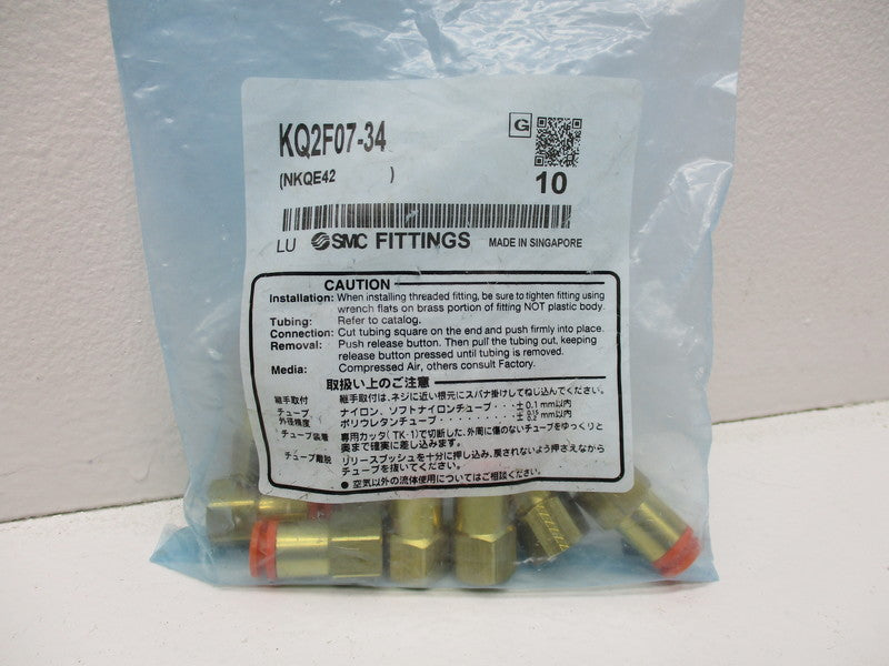 SMC KQ2F07-34 * NEW IN FACTORY BAG *