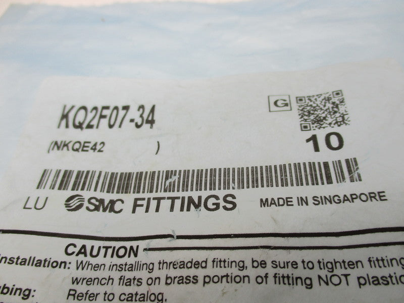 SMC KQ2F07-34 * NEW IN FACTORY BAG *