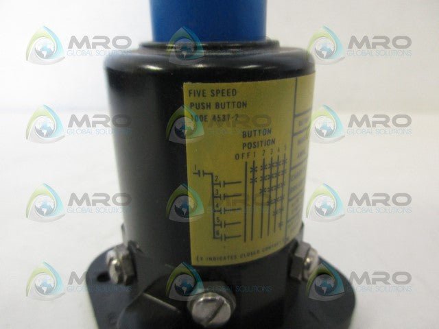 P &H 100E4537-2 5SPEED PUSH BUTTOM *NEW NO BOX*