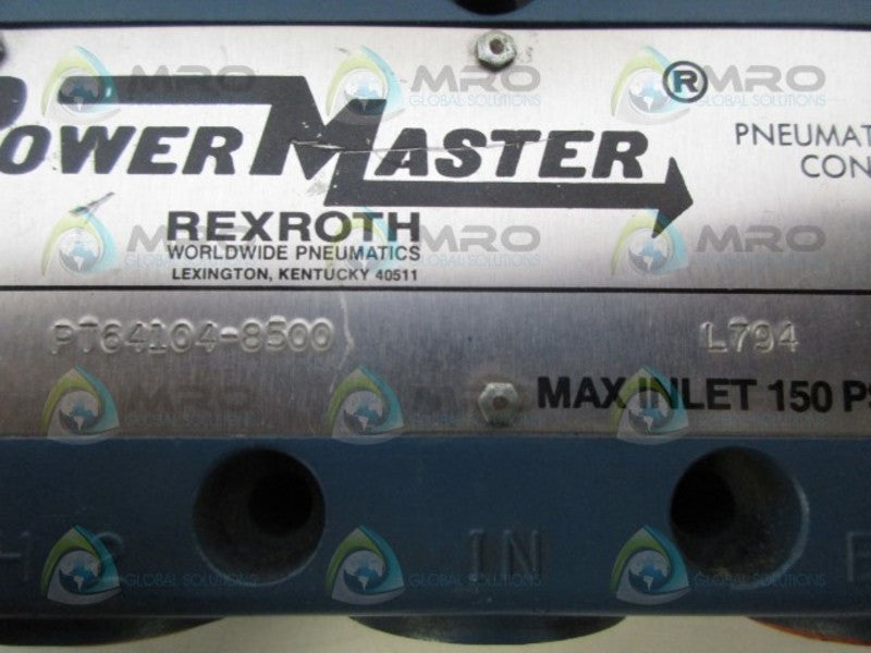 REXROTH PT64104-8500 PNEUMATIC DIRECTIONAL VALVE *NEW NO BOX*