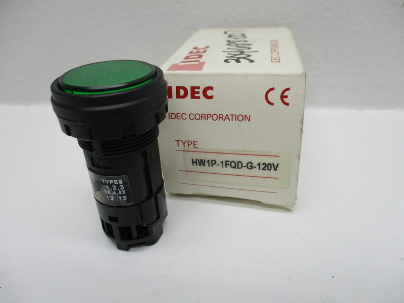 IDEC HW1P-1FQD-G-120V (GREEN) * NEW IN  BOX *