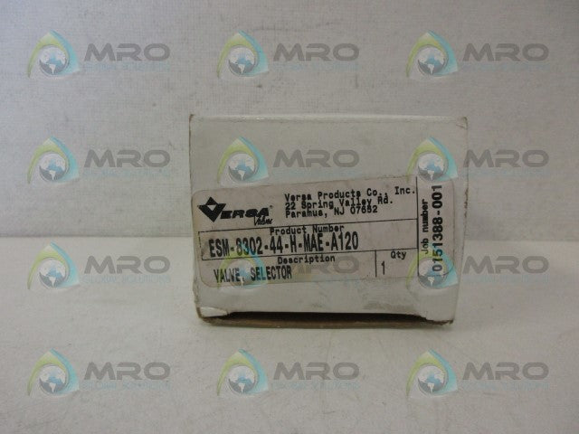 VERSA ESM-8302-44-H-MAE-A120 SOLENOID VALVE *NEW IN BOX*