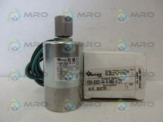 VERSA ESM-8302-44-H-MAE-A120 SOLENOID VALVE *NEW IN BOX*