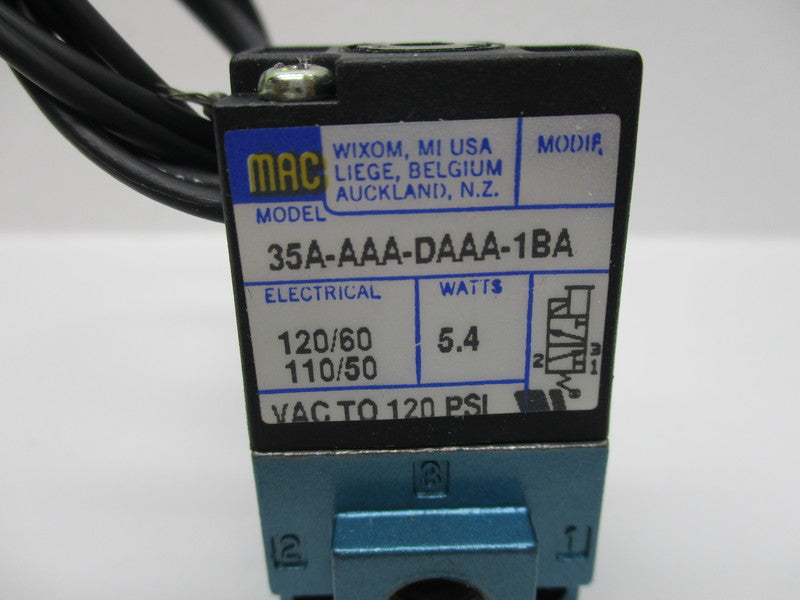 MAC 35A-AAA-DAAA-1BA 120/60 110/50 120PSI NSMP