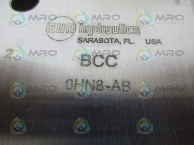 SUN HYDRAULICS BCC MAINFOLD VALVE BODY *NEW NO BOX*