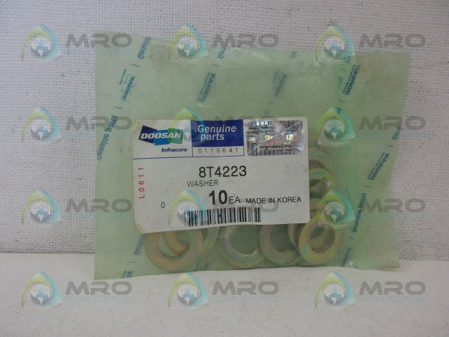 DOOSAN 8T4223 (PKG OF 10) WASHER *NEW IN ORIGINAL PACKAGE*