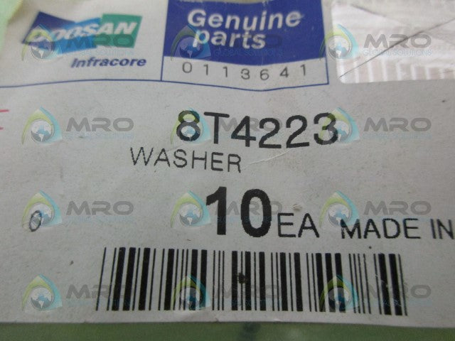 DOOSAN 8T4223 (PKG OF 10) WASHER *NEW IN ORIGINAL PACKAGE*