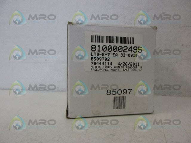 HONEYWELL 85097 QUARTZ HOUR METER *NEW IN BOX*
