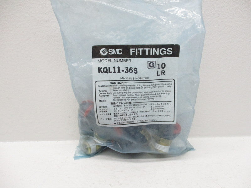 SMC KQL11-36S (QTY:10) * NEW IN FACTORY BAG *