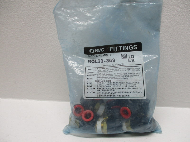 SMC KQL11-36S (QTY: 10) * NEW IN FACTORY BAG *