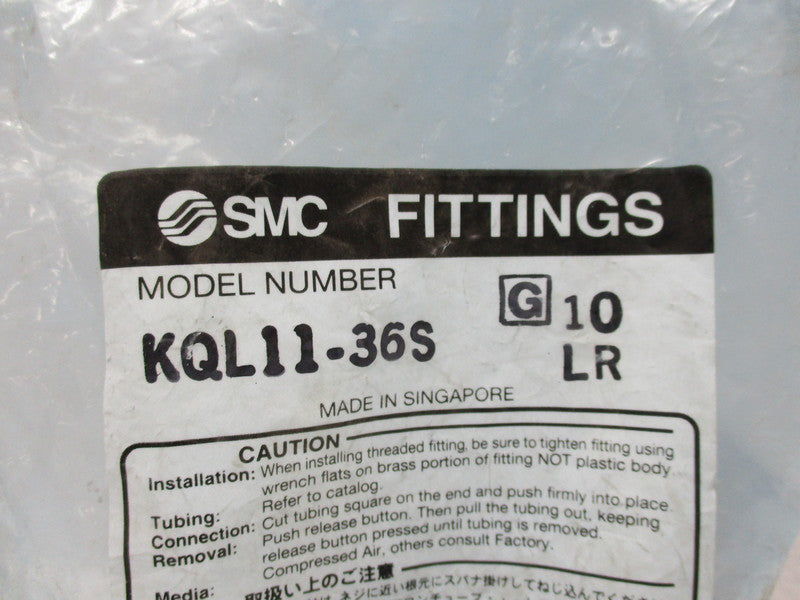 SMC KQL11-36S (QTY: 10) * NEW IN FACTORY BAG *