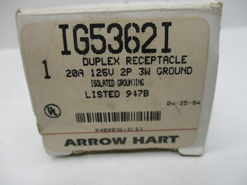 ARROW HART IG5362I 125V 20A NSMP