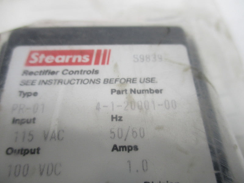 STEARNS 4-1-20001-00 * NEW IN FACTORY BAG *