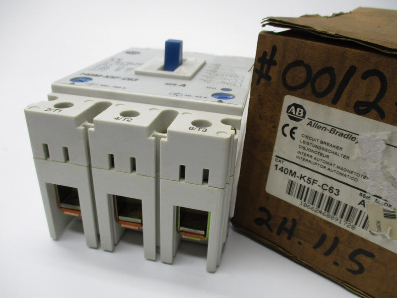 ALLEN BRADLEY 140M-K5F-C63 SER. A CIRCUIT BREAKER 63AMP NSMP