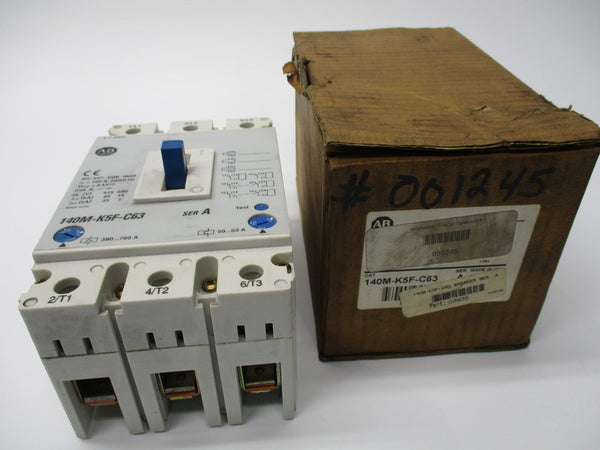 ALLEN BRADLEY 140M-K5F-C63 SER. A CIRCUIT BREAKER 160A 690V NSNP