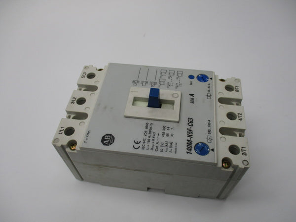 ALLEN BRADLEY 140M-K5F-C63 SER. A CIRCUIT BREAKER 160A 690V NSNP