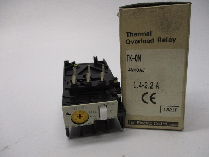 FUJI ELECTRIC 4NK0AJ (TK-ON) OVERLOAD RELAY 1.4-2.2A NSMP