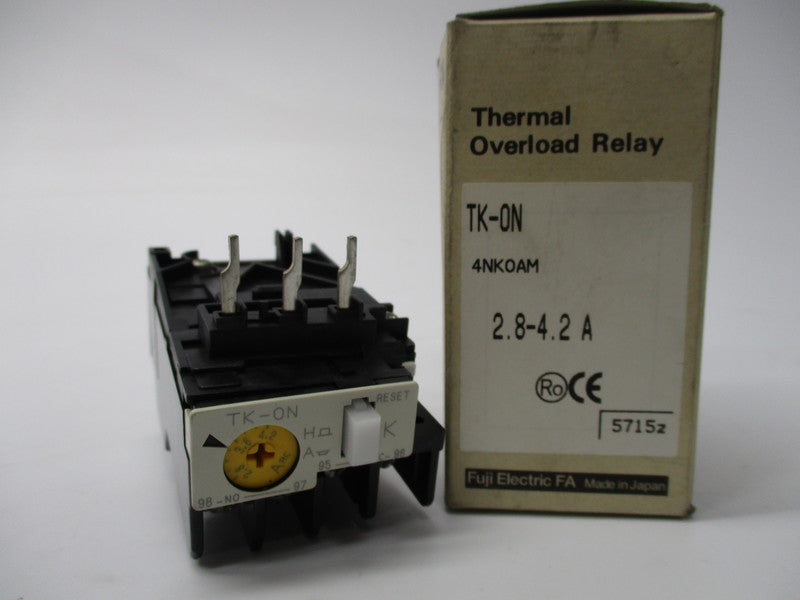 FUJI ELECTRIC 4NK0AM (TK-ON) OVERLOAD RELAY 2.8-4.2A NSMP