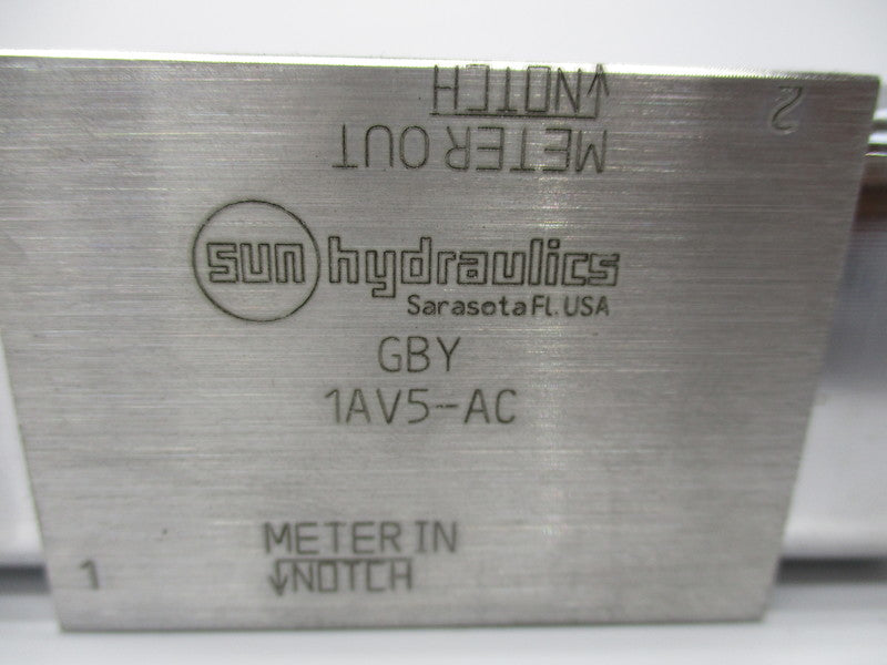 SUN HYDRAULICS GBY (1AV5-AC) NSNP