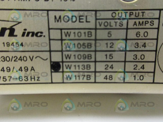 DELTRON W113B POWER SUPPLY *USED*