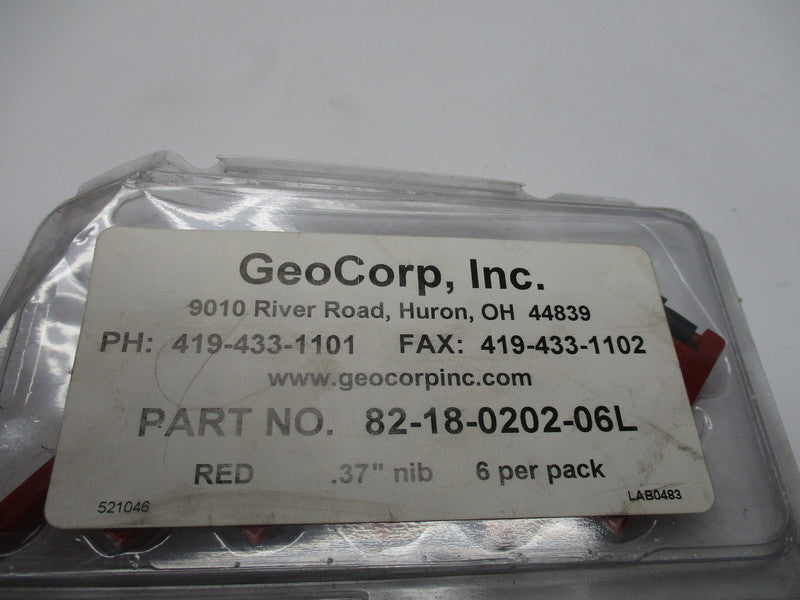 GEOCORP INC. 82-18-0202-06L (PKG OF 6) NSMP