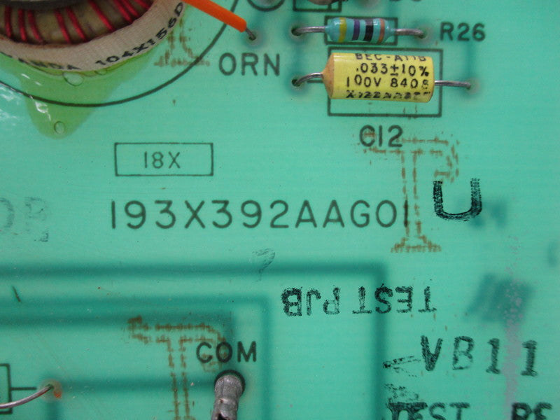 GENERAL ELECTRIC 193X392AAG01 UNMP