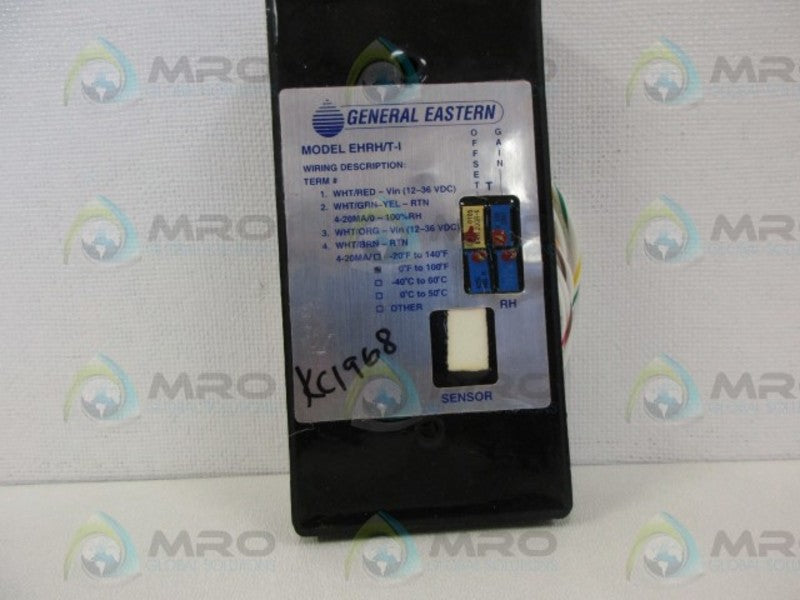 GENERAL EASTERN EHRH/T-I EHRHT-2-I-B-3 HUMIDITY TRANSMITTER 0-100F *NEW NO BOX*