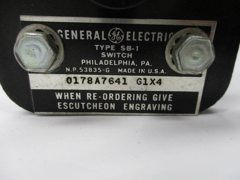 GENERAL ELECTRIC 0178A7641G1X4 TYPE SB-1 UNMP