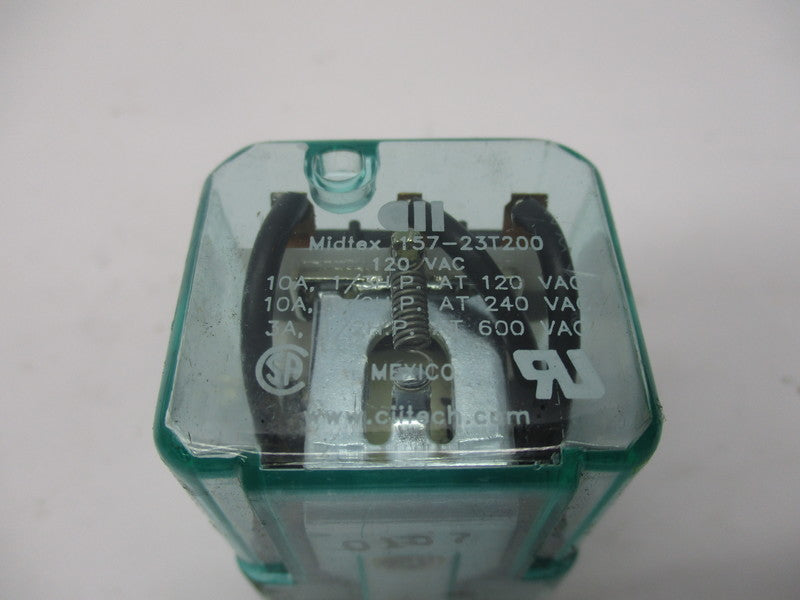 MIDTEX 157-23T200 POWER RELAY 120VAC 10A NSNP
