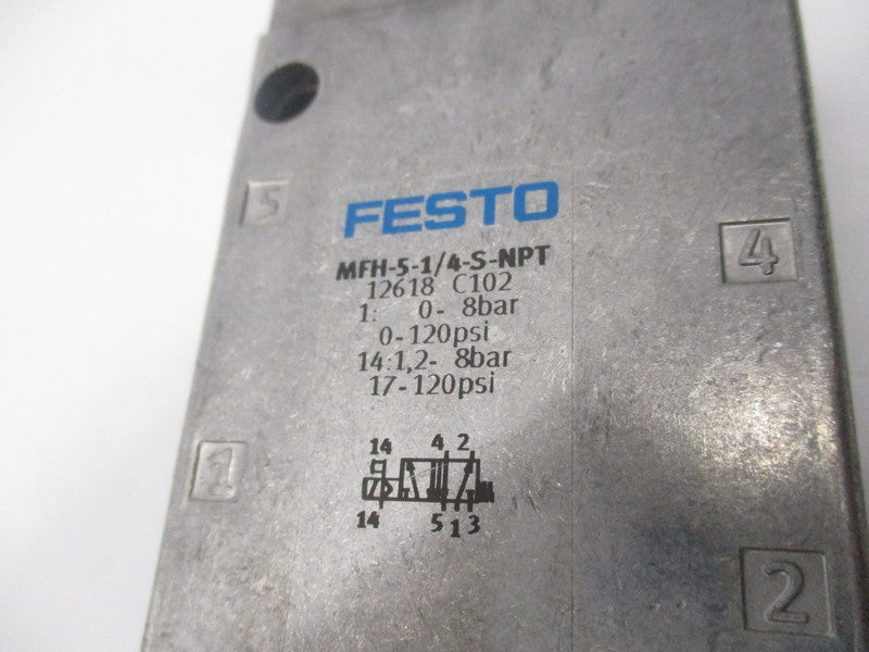 FESTO MFH-5-1/4-S-NPT 116PSI NSMP