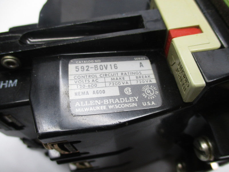 ALLEN BRADLEY 592-B0V16 SER. A UNMP