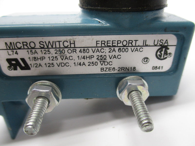 MICRO SWITCH BZE6-2RN18 (MISSING BASE) NSNP