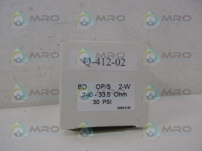 INDUSTRIAL MRO PART #Q-412-02 *NEW IN BOX*