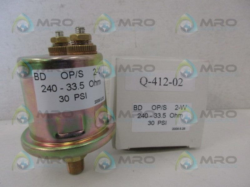 INDUSTRIAL MRO PART #Q-412-02 *NEW IN BOX*