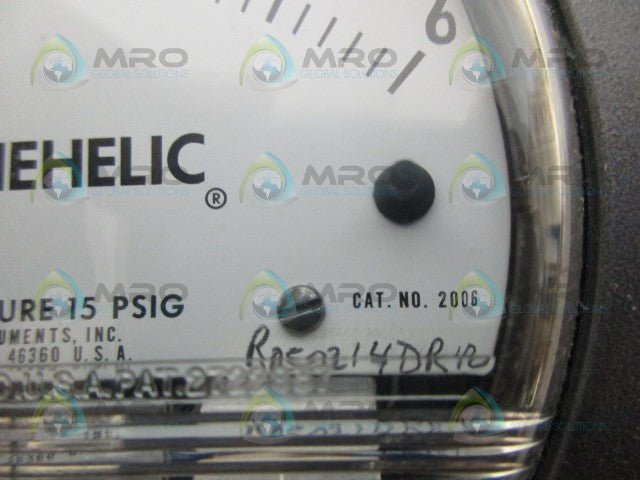 DWYER 2006 PRESSURE GAUGE 0-6" WC *NEW IN BOX*