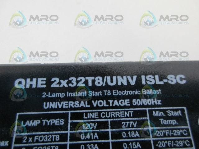 SYLVANIA QHE2X32T8/UNVISL-SC QUICKTRONIC BALLAST *NEW NO BOX*