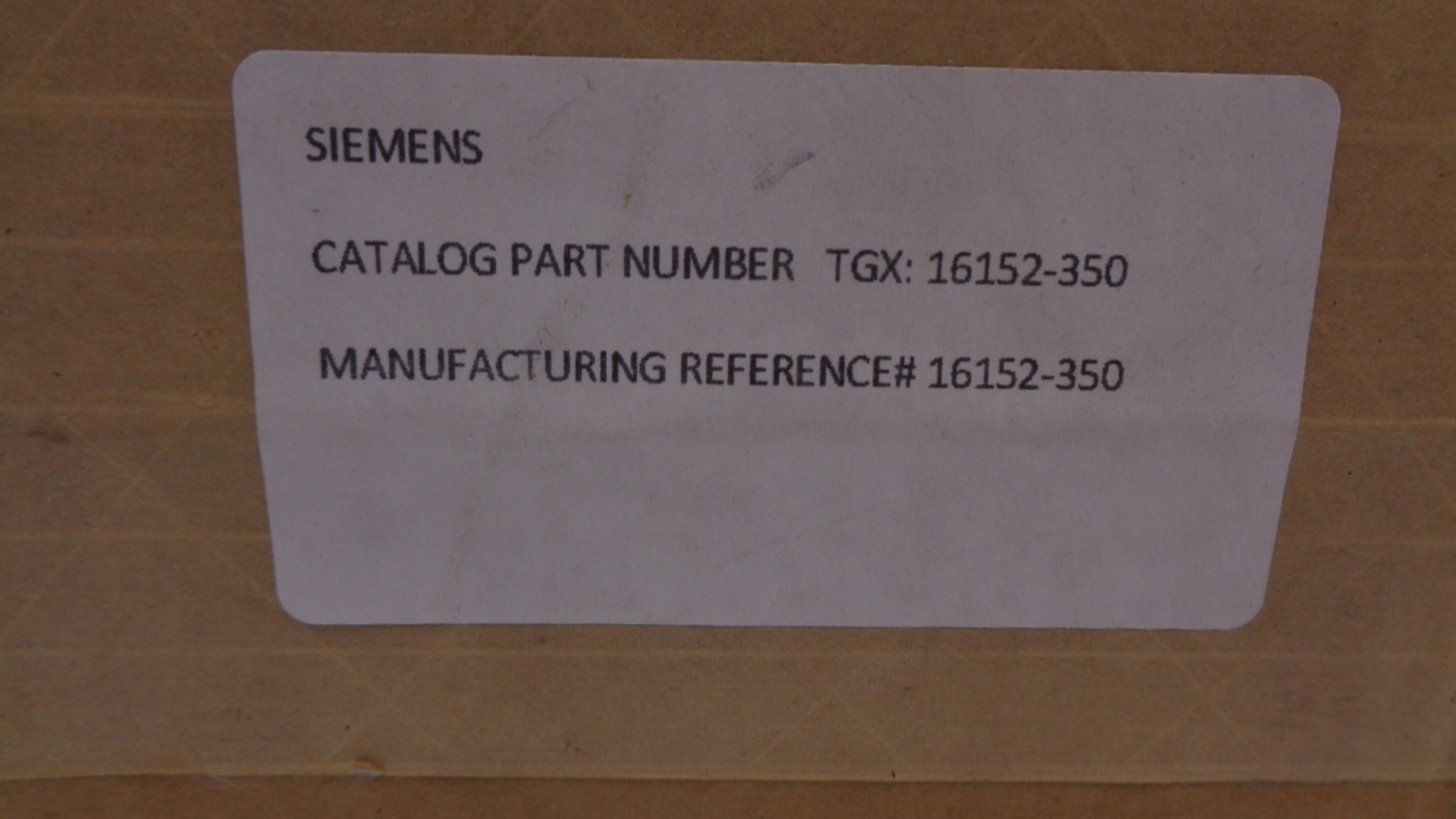 SIEMENS TGX:16152-350 NSFS