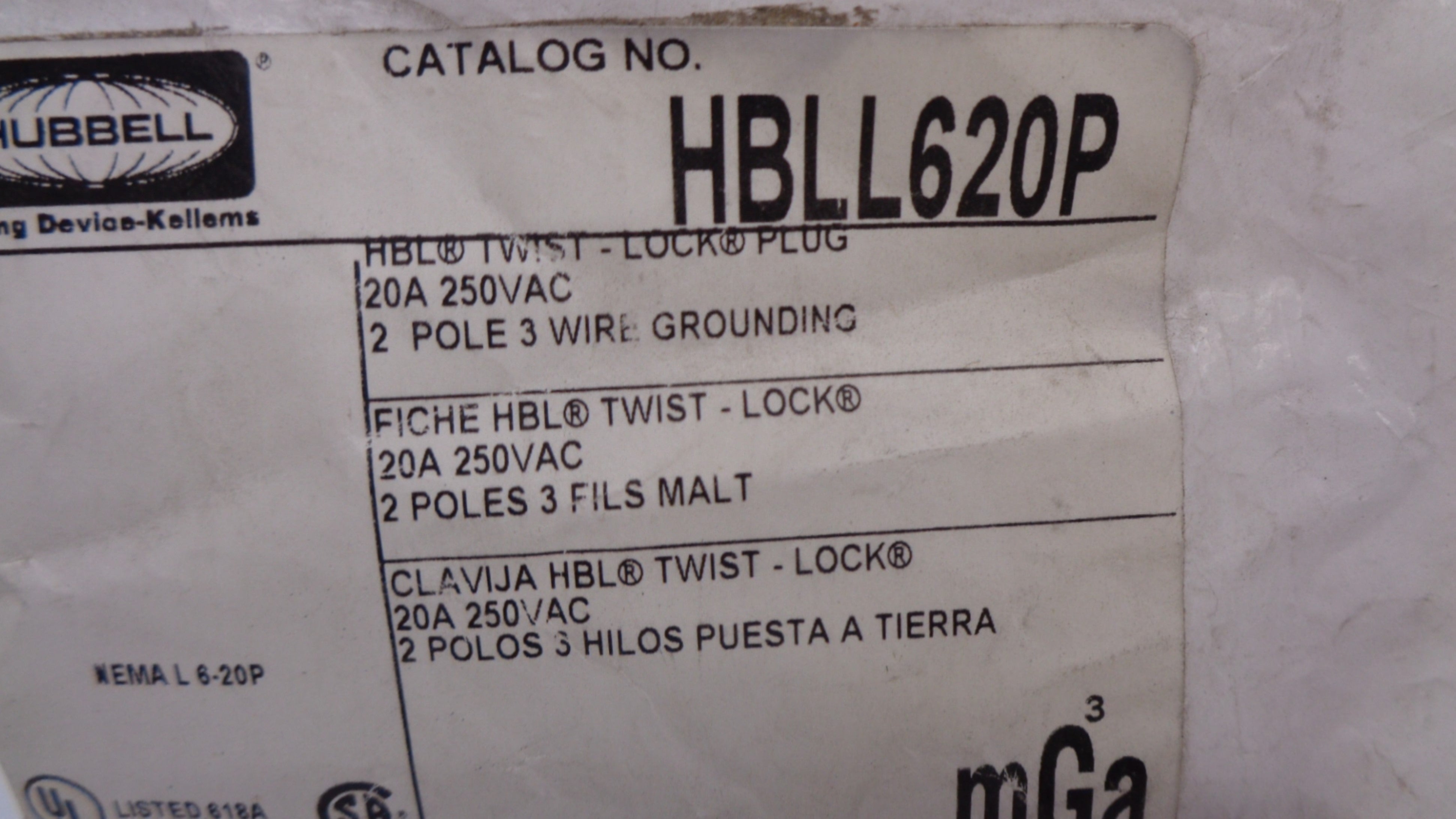 HUBBELL HBLL620P NSMP