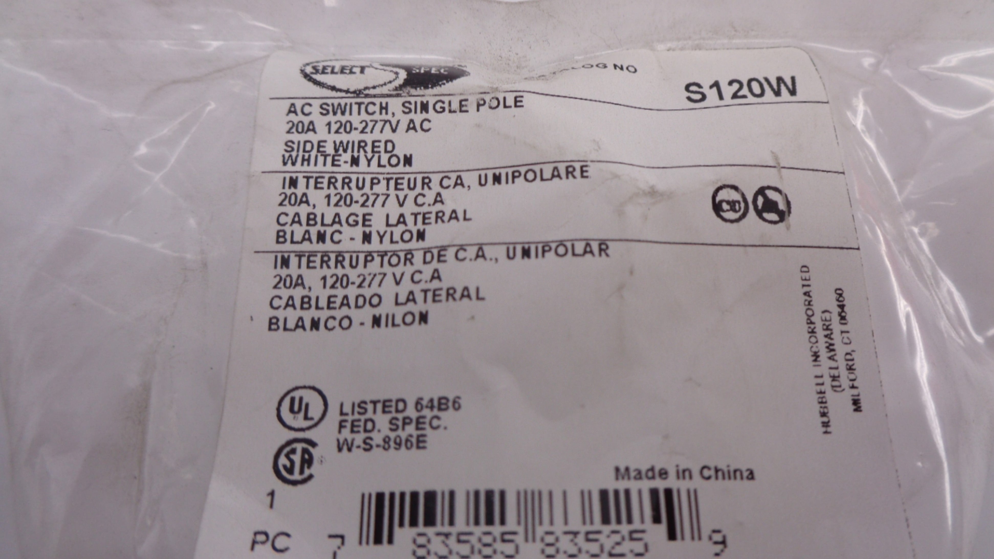 SELECT-SPEC S120W NSMP