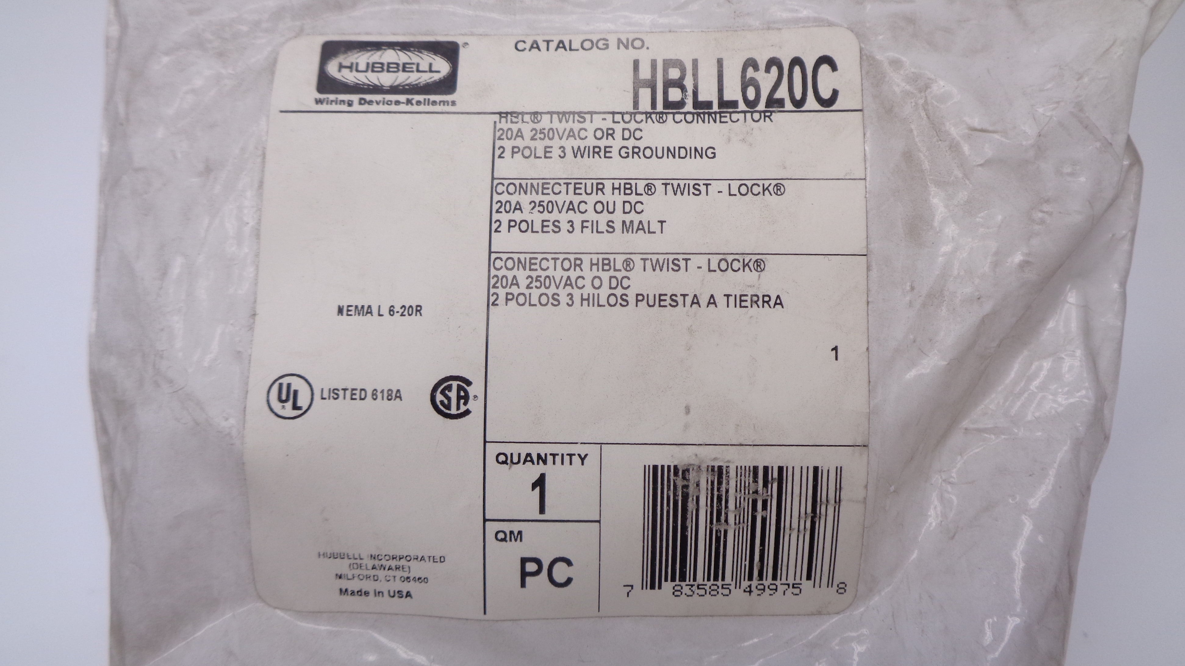 HUBBELL HBLL620C NSMP
