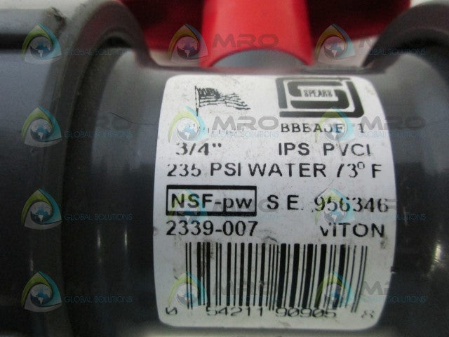SPEARS 2339-007 BALL VALVE W/HANDLE *NEW NO BOX*