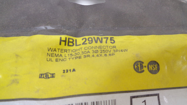 HUBBELL HBL29W75 NSMP