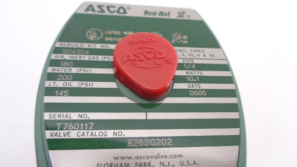 ASCO 8262G202 110/120V 200PSI 1/4" NSNP