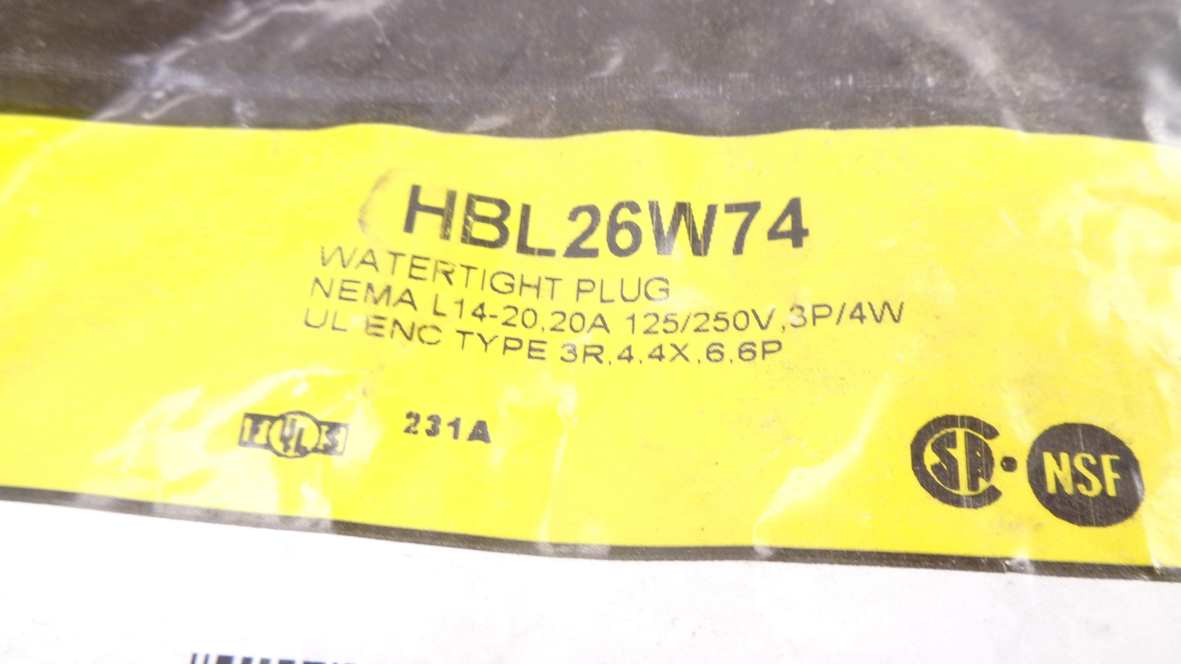 HUBBELL HBL26W74 NSMP