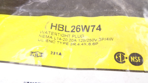 HUBBELL HBL26W74 NSMP