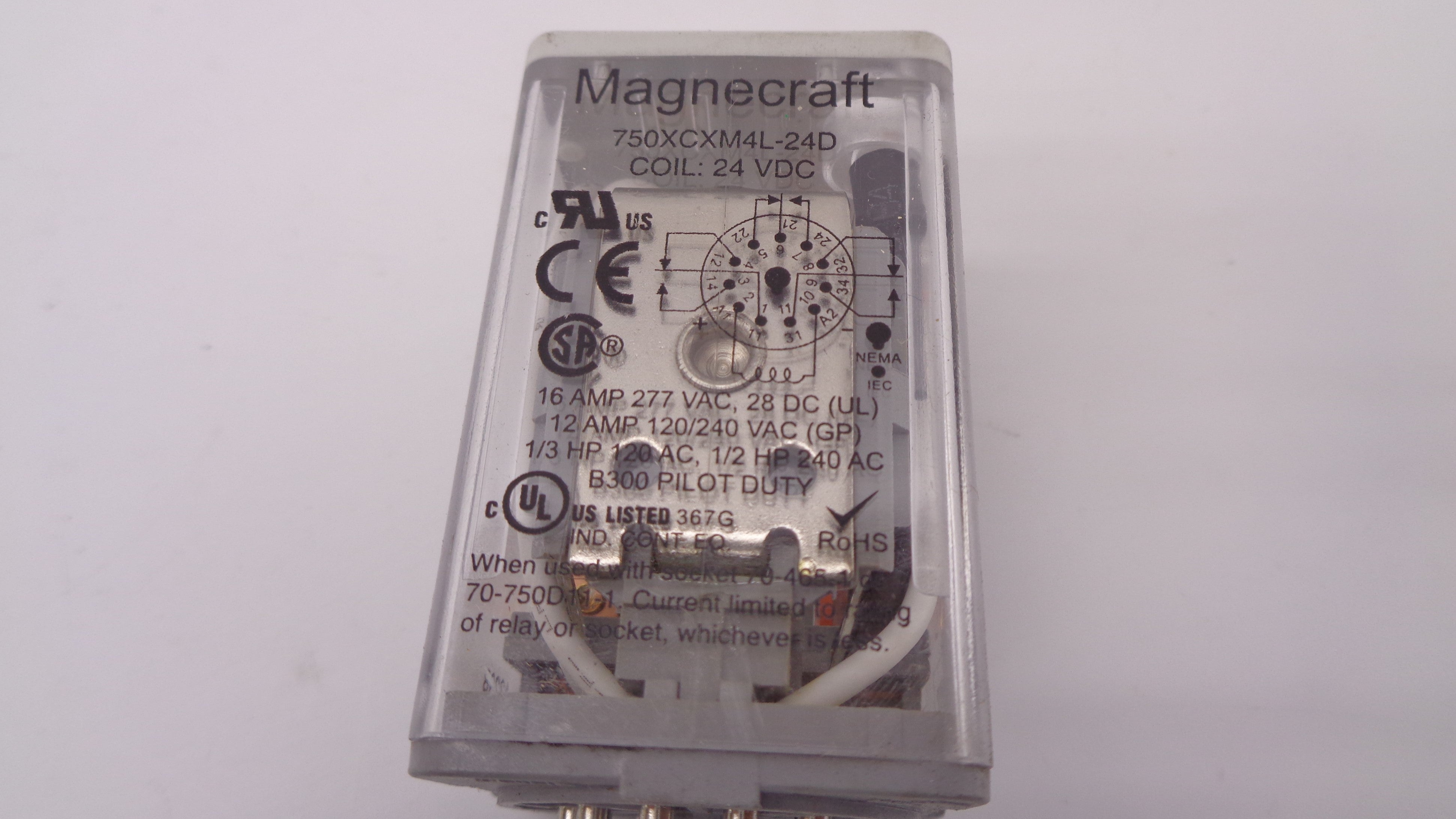 SCHNEIDER ELECTRIC  750XCXM4L-24D 24VDC 16A UNMP